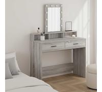 vidaXL Mesa Tocador Gris 100 x 41 x 140 cm Madera de ingeniería