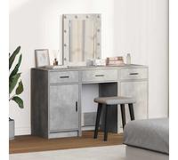 vidaXL Mesa Tocador Gris 50 x 41 x 135 cm Madera de ingeniería