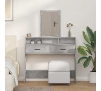 vidaXL Mesa Tocador Gris Concreto 100 x 41 x 140 cm