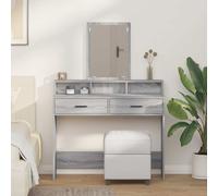vidaXL Mesa Tocador Gris Sonoma 100 x 41 x 140 cm Madera de ingeniería