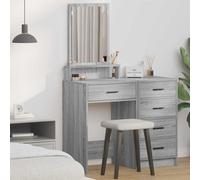 vidaXL Mesa Tocador Gris Sonoma 50 x 41 x 140 cm Madera de ingeniería