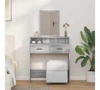 vidaXL Mesa Tocador Gris Sonoma 79 x 41 x 140 cm Madera de ingeniería