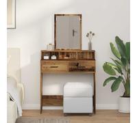 vidaXL Mesa de tocador de madera reciclada, 79 x 41 x 140 cm, material de madera