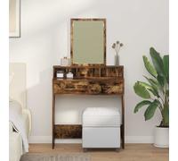 vidaXL Mesa Tocador Roble ahumado 79 x 41 x 140 cm