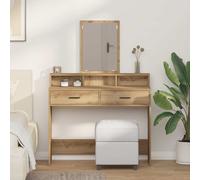 vidaXL Mesa Tocador Roble artisan 100 x 41 x 140 cm