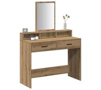 vidaXL Mesa tocador con cajón Roble artesanal 100 x 41 x 140 cm