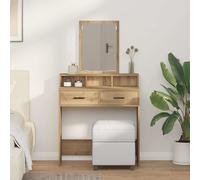 vidaXL Mesa Tocador Roble artisan 79 x 41 x 140 cm