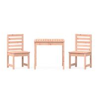 vidaXL Mesa y sillas de jardín 3 pzas madera maciza Douglas