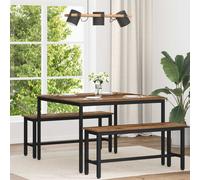 vidaXL Mesas de comedor 110 x 110 x 75 cm Madera de ingeniería