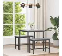 vidaXL Mesas de comedor 70 x 70 x 75 cm Madera de ingeniería Cuadrado