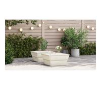 vidaXL Mesas de jardín 2 uds Madera de abeto impregnada 60x60x30 cm Robusta y duradera