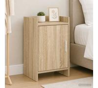 vidaXL Mesitas de noche Sonoma, 40 x 30 x 60 cm, material de madera