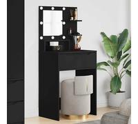 vidaXL Mesas de tocador de dormitorio Negro 80 x 39,6 x 135 cm