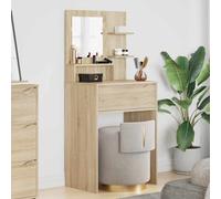 vidaXL Mesas de tocador de dormitorio Roble Sonoma 80 x 39,6 x 135 cm