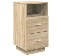 vidaXL Mesilla de noche con 2 cajones Roble Sonoma 36x36x68 cm