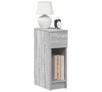 vidaXL Mesilla de noche con cajón gris sonoma 20x36x60 cm