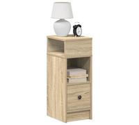 vidaXL Mesilla de Noche con cajón Roble Sonoma 25x31x66 cm