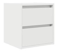 vidaXL Mesilla de noche de pared 38x34x40 cm blanca