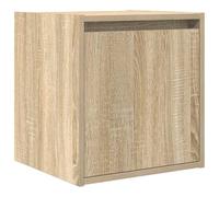 vidaXL Mesilla de noche de pared Roble Sonoma 38x34x40 cm