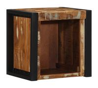 vidaXL Mesilla de noche multicolor 40x35x40 cm madera maciza reciclada