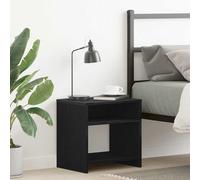 vidaXL Mesilla de noche roble negro – Madera de ingeniería 40x30x40 cm