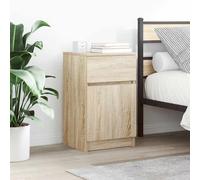 vidaXL Mesilla de noche roble Sonoma 39x35x65 cm Madera de ingeniería