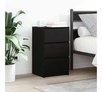vidaXL Mesillas de noche con 3 cajones 2 uds. 39x35x65 cm Gris sonoma/Blanco/Madera antigua