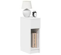 vidaXL Mesillas de noche con cajón 2 uds blanco 20x36x60 cm