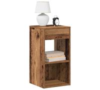 vidaXL Mesillas de noche con cajón – 2 uds – Madera Vieja – 35x34x66,5 cm