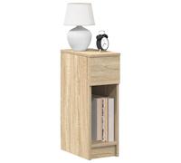 vidaXL Mesillas de noche con cajón 2 uds roble Sonoma 20x36x60 cm