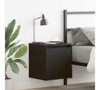 vidaXL Mesillas de noche de pared 2 uds. Color negro 38x34x40 cm