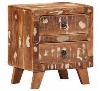 vidaXL Mesita de noche 40x32x46 cm madera maciza reciclada
