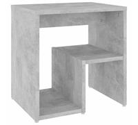 vidaXL Mesita de Noche Aparador Auxiliar Armario Cama Dormitorio Habitación Organizador Almacenamiento Madera Contrachapada Gris Hormigón 40x30x40 cm