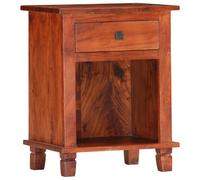vidaXL Mesita de noche de madera maciza de acacia 40x30x50 cm