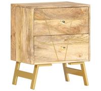 vidaXL Mesita de noche de madera maciza de mango 40x30x50 cm