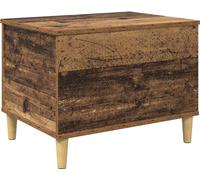 vidaXL Mesita de noche de madera reciclada, 60 x 44,5 x 45 cm, material de madera