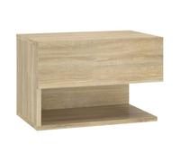 Vidaxl mesita de noche de pared roble sonoma