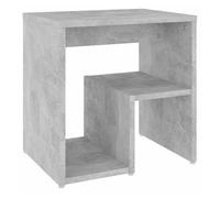 Vidaxl mesita de noche madera contrachapada gris hormigón 40x30x40 cm