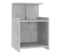 Vidaxl mesita de noche madera contrachapada gris hormigón 40x35x60 cm