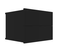 Vidaxl mesita de noche madera contrachapada negro 40x30x30 cm