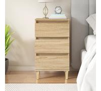 vidaXL Mesita de noche madera contrachapada roble sonoma 40x35x70 cm