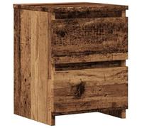 vidaXL Mesita de Noche Madera de ingeniería Envejecida 30x30x40 cm, mesilla de Noche, Mesa de Noche, Soporte de teléfono, Mueble de Dormitorio
