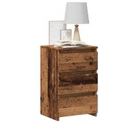 vidaXL Mesita de noche madera de ingeniería envejecida 40x35x62,5 cm
