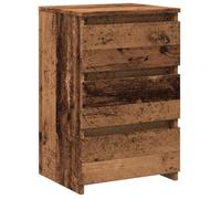 vidaXL Mesita de Noche Madera de ingeniería Envejecida 40x35x62,5 cm, mesita Auxiliar, Mesa Auxiliar, Soporte para teléfono