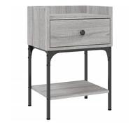 Vidaxl mesita de noche madera de ingeniería gris sonoma 40,5x31x60 cm