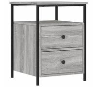 vidaXL Mesita de noche de madera de ingeniería gris Sonoma 44x45x60 cm
