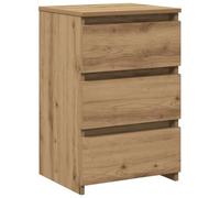 vidaXL Mesita de Noche Madera de ingeniería Roble Artisan 40x35x62,5cm, mesita Auxiliar, Mesa Auxiliar, Soporte para teléfono
