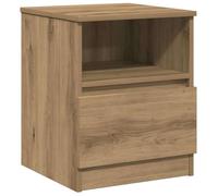 vidaXL Mesita de Noche Madera de ingeniería Roble Artisan 40x40x50 cm