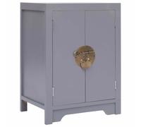 vidaXL Mesita de noche de 38 x 28 x 52 cm, madera de paulownia