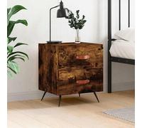 vidaXL Mesita de noche madera ingeniería roble ahumado 40x35x47,5 cm
